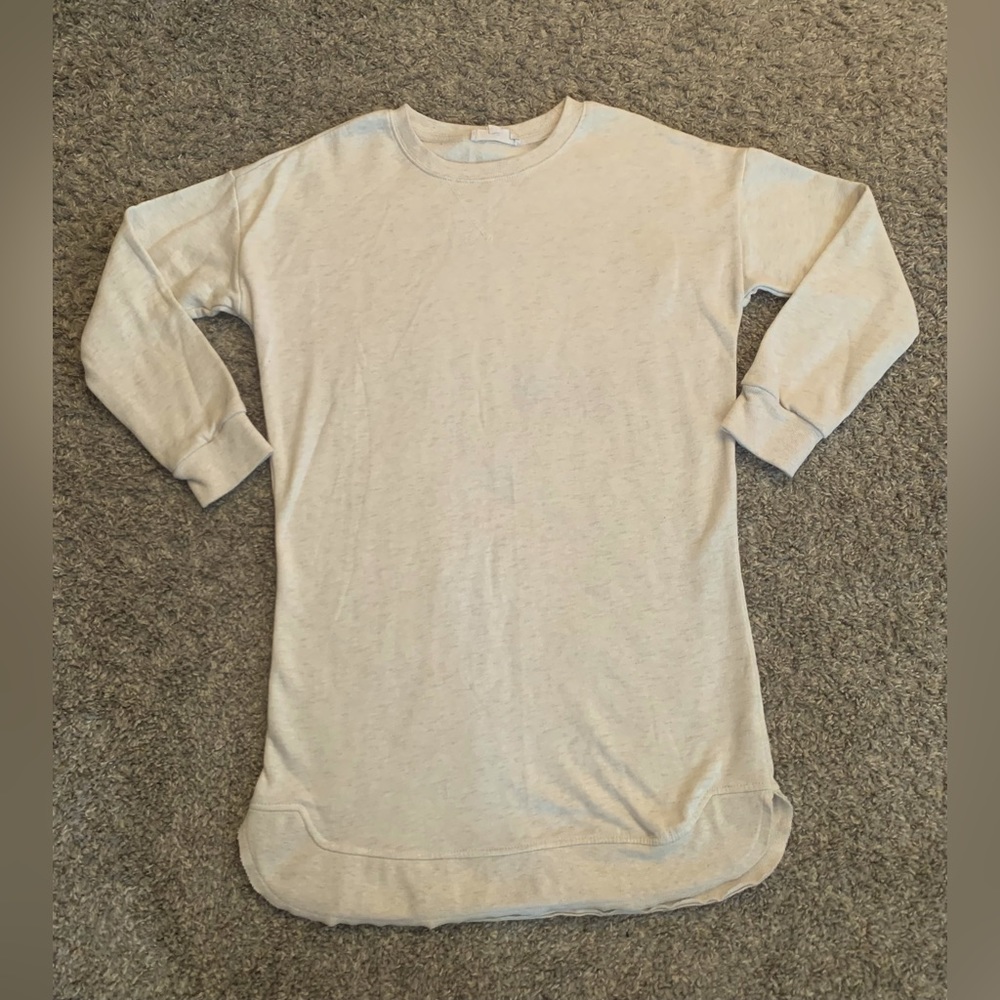 Gray Sweatshirt Dress